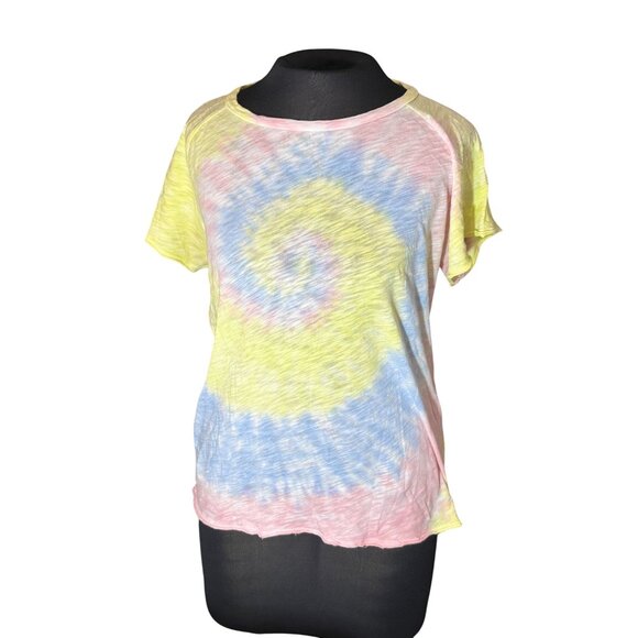 Tie-Dye Short-Sleeve Cotton T-Shirt By Katiej NYC M - Picture 1 of 7